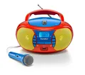 Karcher RR 5026 tragbarer CD Player für Kinder - UKW Radio - USB - Mikrofon