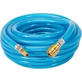 41407 DruckluftSchlauch 13 mm/10 m PVC Schlauch mit Gewebeeinlage, mit Schnel...