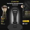 Helle LED Taktische Taschenlampe Armytek Predator Pro Weißem Licht 1500 lm 501 m