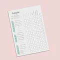 Putzplan WG, Putzplan Vorlage, Block 50 Blatt DIN A4
