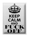 Blechschild Spruch 30x40 cm Keep Calm and fuck off Geschenk Deko Schild tin sign