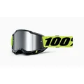 Maske 100% Accuri 2 Neon Yellow - Objektiv A Spiegel Silber