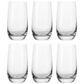 LEONARDO HOME Tivoli Trink-Gläser 6er Set, spülmaschinenfeste Wasser-Gläser, Trink-Becher aus Glas im modernen Stil, groß, 390 ml, 020965