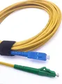 Elfcam - 3m Glasfaser-Kabel LC/APC auf SC/UPC Stecker für FRITZ!Box, Simplex 9/125µm OS2 Patchkabel, Lichtwellenleiter LSZH (3M)