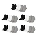 PUMA unisex Quarter Sportsocken Kurzsocken Socken 15 Paar, Farbe:Mehrfarbig, Menge:15 Paar (5x 3er Pack), Größe:47-49, Artikel:-882 grey/white/black