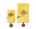MILK&MOO Duschtuch Milk&Moo Buzzy Bee Kinder Handtuch 2er Set, (1-St)