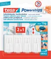 TESA 58034 - tesa Powerstrips Gardinenhaken 2in1, weiß