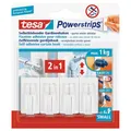 Tesa Powerstrips-Vario Powerstrips® Gardinenhaken Haken Strips Klebestrips Weiß