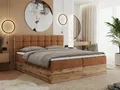 MKS MÖBEL Boxspringbett ALBERO 1 (Set, Packung, Topper T25/Visco, Stauraum, Matratzen, Bettkästen, T30-Schaum), Doppelbett, Multipocket-Matratzen, Möbelplatten, Praktisch