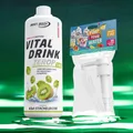 Best Body Nutrition Vital Drink Zerop Getränkesirup Kiwi-Stachelbeere + Pumpe