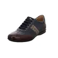 Galizio Torresi Herren Schnürhalbschuhe Schnürschuh Lederkombination Freizeit Elegant Schuhe Uni Leder Schuhe Herren