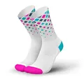 INCYLENCE Laufsocken für Damen und Herren mit leichter Kompression,1 Paar (DE/NL/SE/PL, Numerisch, 43, 46, Regular, Regular, Crystals White Pink Cyan)