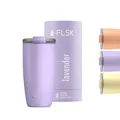 FLSK Kaffeebecher – Premium coffee to go-Becher aus Edelstahl – 100 % auslaufsicher, BPA-frei & doppelwandig – hält 3 h heiß (lavender, 500 ml)