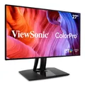 Viewsonic ColorPro VP2768A 68,6 cm (27 Zoll) Fotografen Monitor mit Kalibrierfunktion (WQHD, IPS mit Delta E<2, 100% sRGB, HDMI, DP, RJ45, USB-C, Höhenverstellbar, 5 Jahre Austauschservice) Schwarz
