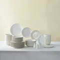 Karaca Elegance Bone Mandarin 53-tlg Tafelservice, Bone China Teller Set für 12 Personen, Goldakzent Geschirrset für formelle & alltägliche Anlässe