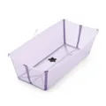 Stokke Flexi Bath X-Large, Lavender - Geräumige faltbare Babybadewanne - Leichte Konstruktion & einfach zu verstauen - Bequem für zuhause oder auf Reisen - Ideal für Kinder von 0-6 Jahren
