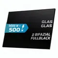 SUNNIVA Solarmodul 500 W FULL BLACK Bifazial Glas PV Modul Solarpanel - PMax 500W Bifacial N-Type, für Balkonkraftwerk oder PV Solar Anlage