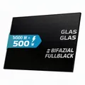 SUNNIVA® Solarmodul Solarpanel FULL BLACK Bifacial Bifazial Glas/Glas 500 Watt