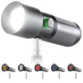 NEEWER Basics Taschenlampe für Fotografie, FL10 RGB LED Spotlight, 10W 6300K gemustertes Umgebungslicht aus Aluminium, 7500mAh/4 Farben/20 GOBO Filter/CRI95+, USB Sunset Video Fülllicht für Fotostudio