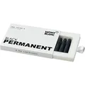 MONTBLANC Tintenpatronen Permanent Black 107757 – Hochwertige Tinte für Füllfederhalter Permanent Schwarz – Dokumentenechte Tinte – 1 Schachtel à 8 Füllerpatronen
