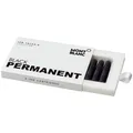 MONTBLANC Tintenpatronen für Füller Black permanent schwarz, 8 St.