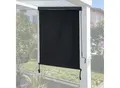 Vertikalmarkise MCW-F42, Senkrechtmarkise Sichtschutz Außenrollo Rollo ,UV-Schutz 50 Stoff ~ 250x100cm, schwarz