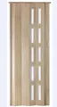 Standom Falttür Schiebetür Eiche hell Fenster H. 201 cm für Türbreite bis 80 cm st5 (1 Karton, 1-St., 1 Set), teils vormontiert