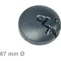 Bosch Siemens Laufrolle, Lenkrolle Rad vorne mit Stahlachse für Bodenstaubsauger - Nr.: 00027606, 027606 - Schwarz