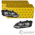 2x HELLA LED-SCHEINWERFER SATZ SCHWARZ passend für VW POLO 6R 6C ab 05/2014
