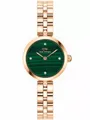 Lumine Malachite Rose Gold 22mm Watch