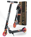 Apollo Skyracer City Roller mit LED Leuchträdern, Roller für Kinder ab 6 Jahre, City-Scooter mit Federung, Tretroller für Kinder und Teens, klappbar und höhenverstellbar