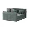 uno TV-Boxspringbett mit motorischer TV-Halterung Dillon , grau , Maße (cm): B: 202 H: 123