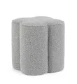 Bizzotto Pouf Cointa aus Boucle-Stoff, Grau