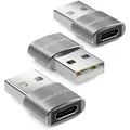 deleyCON deleyCON 3x USB2.0 Mini Adapter USB zu USB C-Buchse Notebook USB-Adapter