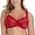 Miss Mary Jacquard And Lace Underwire Bra BH Rot F 95 Damen