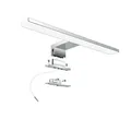 Led Spiegelleuchte Badezimmer 30 cm 5W 500LM 230V Neutralweiß 4000KEdelstahl ...