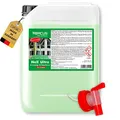 ABACUS® Nell Ultra Grünbelagentferner & Algenentferner Konzentrat, extrem stark! Entfernt Grünbelag & Algen selbsttätig mit Langzeitschutz – für Stein, Fassade, Terrasse, Dach – Nell Ultra 25 Liter