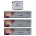 Wella Illumina 3 x 60 ml 8/1 hellblond asch Set