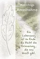 Perleberg Trauerkarte - Basic-Classic-Collection - Trauerkarten mit Umschlag - Liebevolle Beileidskarten mit Umschlag - Danksagungskarten Trauer - hochwertige Karten zur Trauer in 11,6 x 16,6 cm