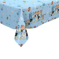 Blue Tischdecken,Blue Party Tablecloth 108 * 180cm Cake Table Decoration Background Disposable Tablecloth für Junge Girls Birthday Party Decoration Accessories