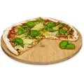 Relaxdays Pizzateller, Hellbraun, Holz, 33x1.5x33 cm, Grills & Outdoor-Küchen, Grillzubehör