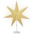 DeubaXXL DE Papierstern LED Weiß Ornament inkl Ständer 108576