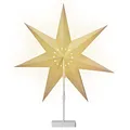 Casaria® LED Weihnachtsstern mit Ständer Beleuchtet 60 cm Batterie Fenster Weihnachtsdeko Weihnachten Fensterdeko Leuchtstern Dekostern Papierstern