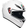 Motorrad Helm XS - AGV K1 S Solid - Sport Racing Integralhelm - weiß