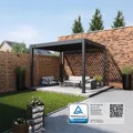 Classic Pavillon Terrassenüberdachung Aluminium 3 x 3,6 M anthrazit
