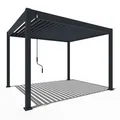 Weide Classic Aluminium Pavillon Pergola  | 3 x 3,6 M | Lamellendach anthrazit