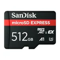 SANDISK microSD Express Speicherkarte 512 GB (5,3K, 4K UHD & RAW-Bildaufnahmen, Lesen bis zu 880 MB/s & Schreiben bis zu 650 MB/s, RescuePRO Deluxe)