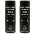 Lackspray schwarz seidenmatt 2x 400ml Motip Car's Lack Sprühlack by Dupli-Color