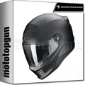 SCORPION INTEGRALHELM FÜR MOTORRAD COVERT FX SOLID MATT-PERLSCHWARZ L