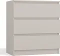 Selsey Malwa - Kommode mit drei Schubladen, greige, 70 cm